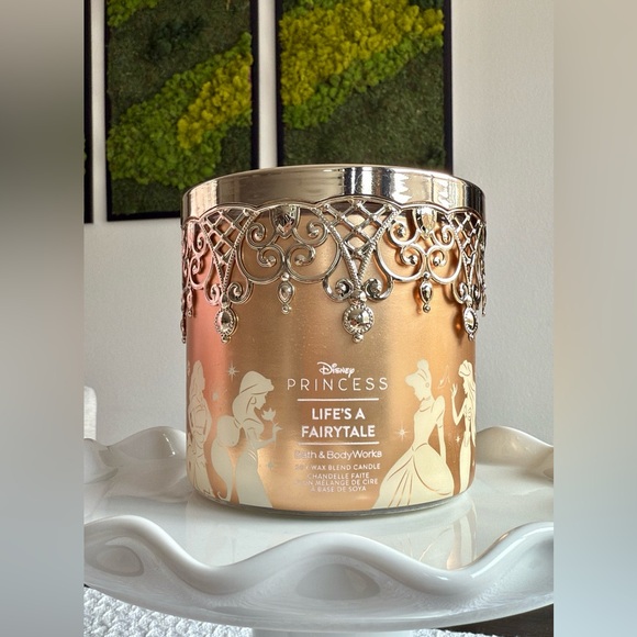 Bath & Body Works Other - Disney Princess x Bath and Body Works Life is a Fairytale 3 Wick Candle Limited